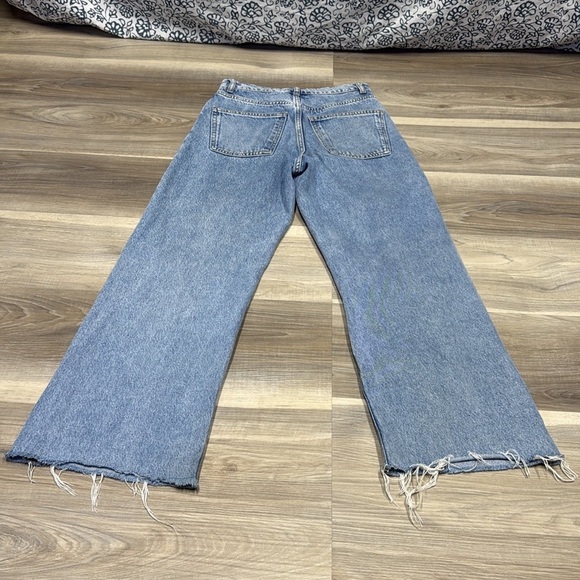 Zara 90’s full length straight Women's Blue Jeans size 2 - Picture 6 of 9